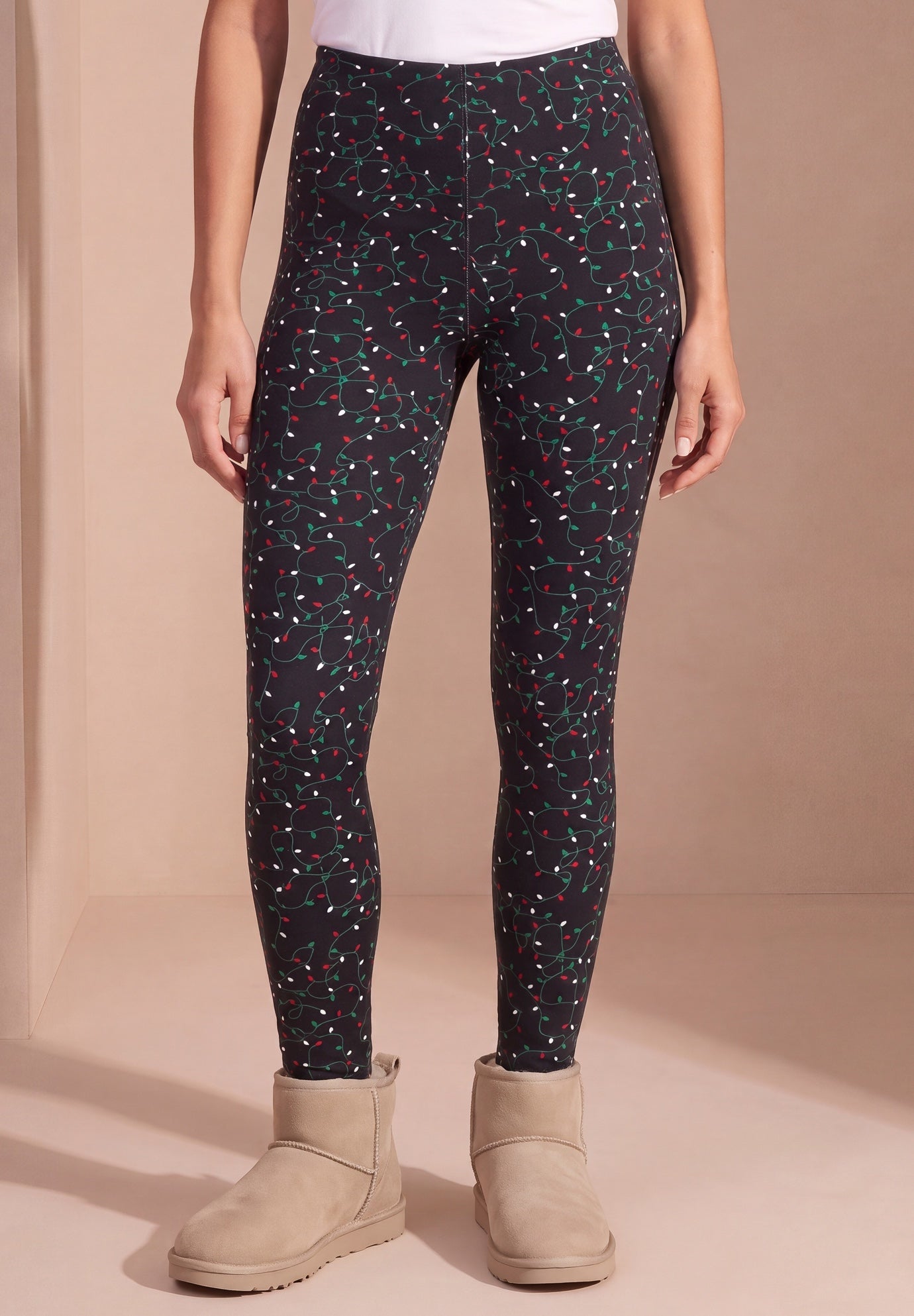 Plus Size Essential Stretch Ankle Length Pull-On Legging image number 0