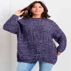 Charli Drop Shoulder Cable Sweater image number 0