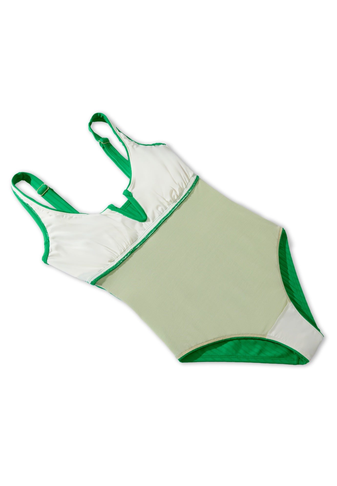 Ribbed V-Wire One Piece Swimsuit image number 7