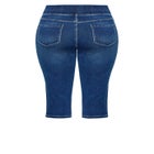 Pull On Cropped Denim Legging image number 4