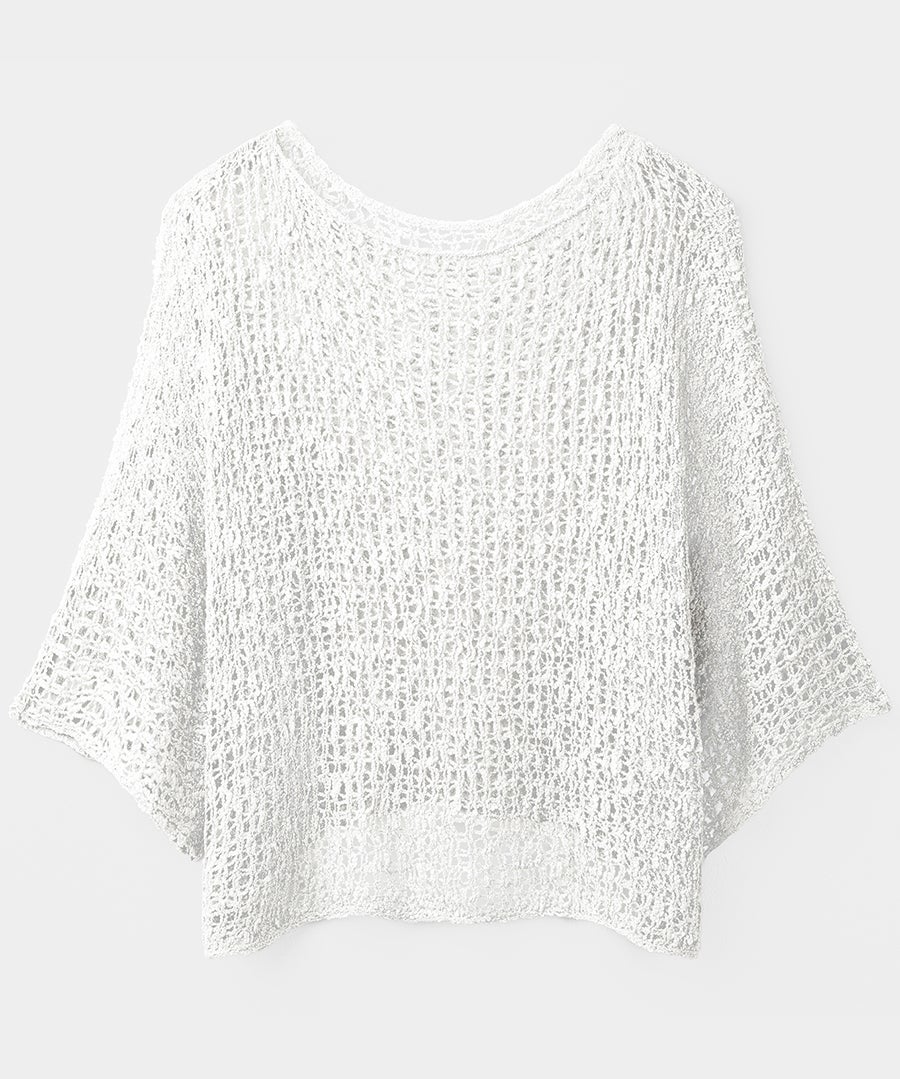 Popcorn Knit Pullover Sweater image number 1