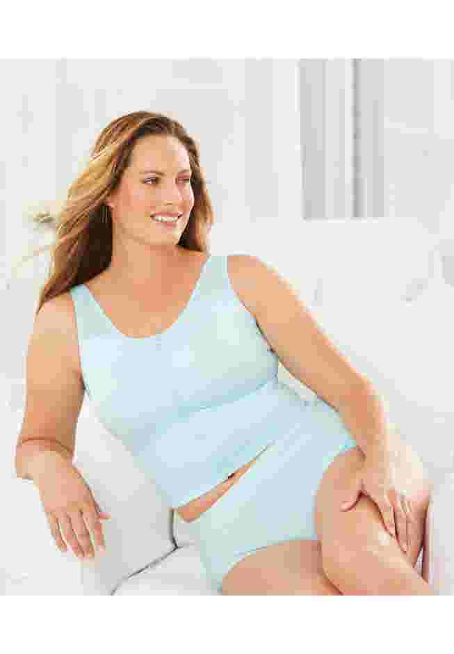 Comfort Choice® Longline Zip-Front Posture Bra image number 4