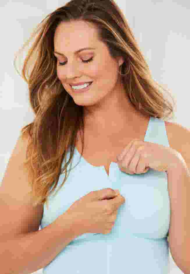 Comfort Choice® Longline Zip-Front Posture Bra image number 5