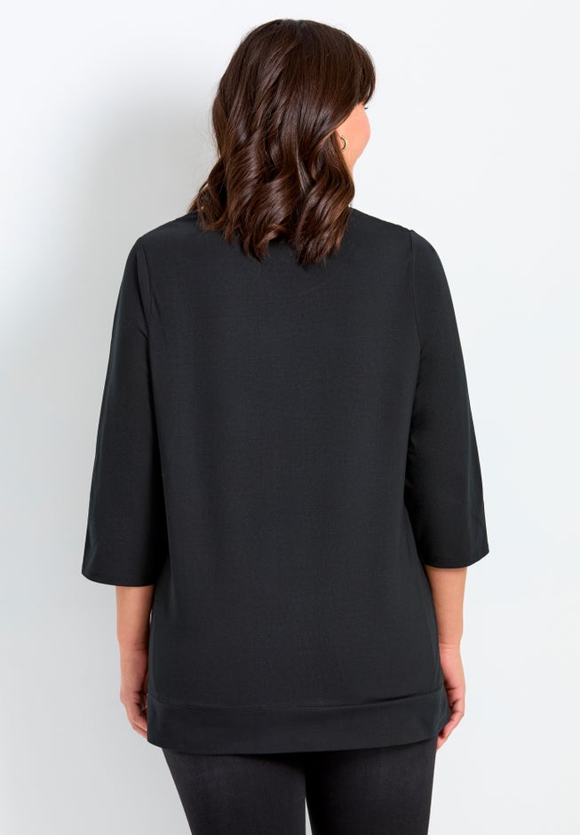 Lace Crewneck Tee image number 1
