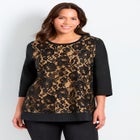 Lace Crewneck Tee image number 0