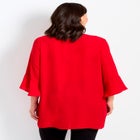 V-Neck Lace-Up Bell Sleeve Tunic image number null