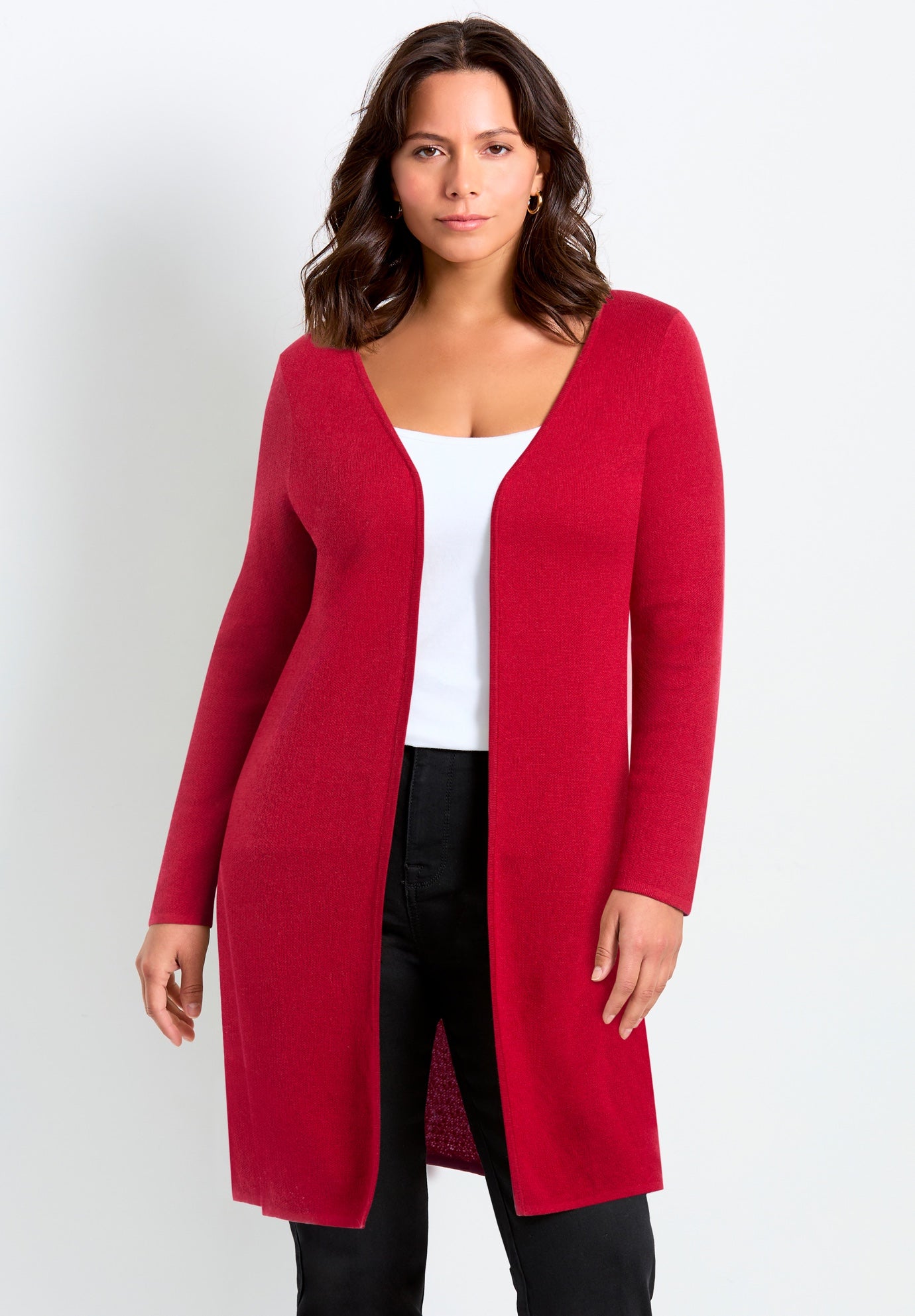 Open Front Sweater Cardigan image number 0