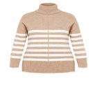 Livvy Roll Neck Stripe Sweater image number 4