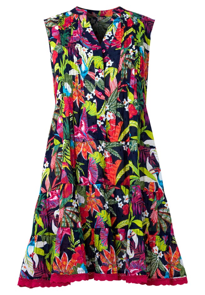 Sleeveless Crinkle Tunic image number null