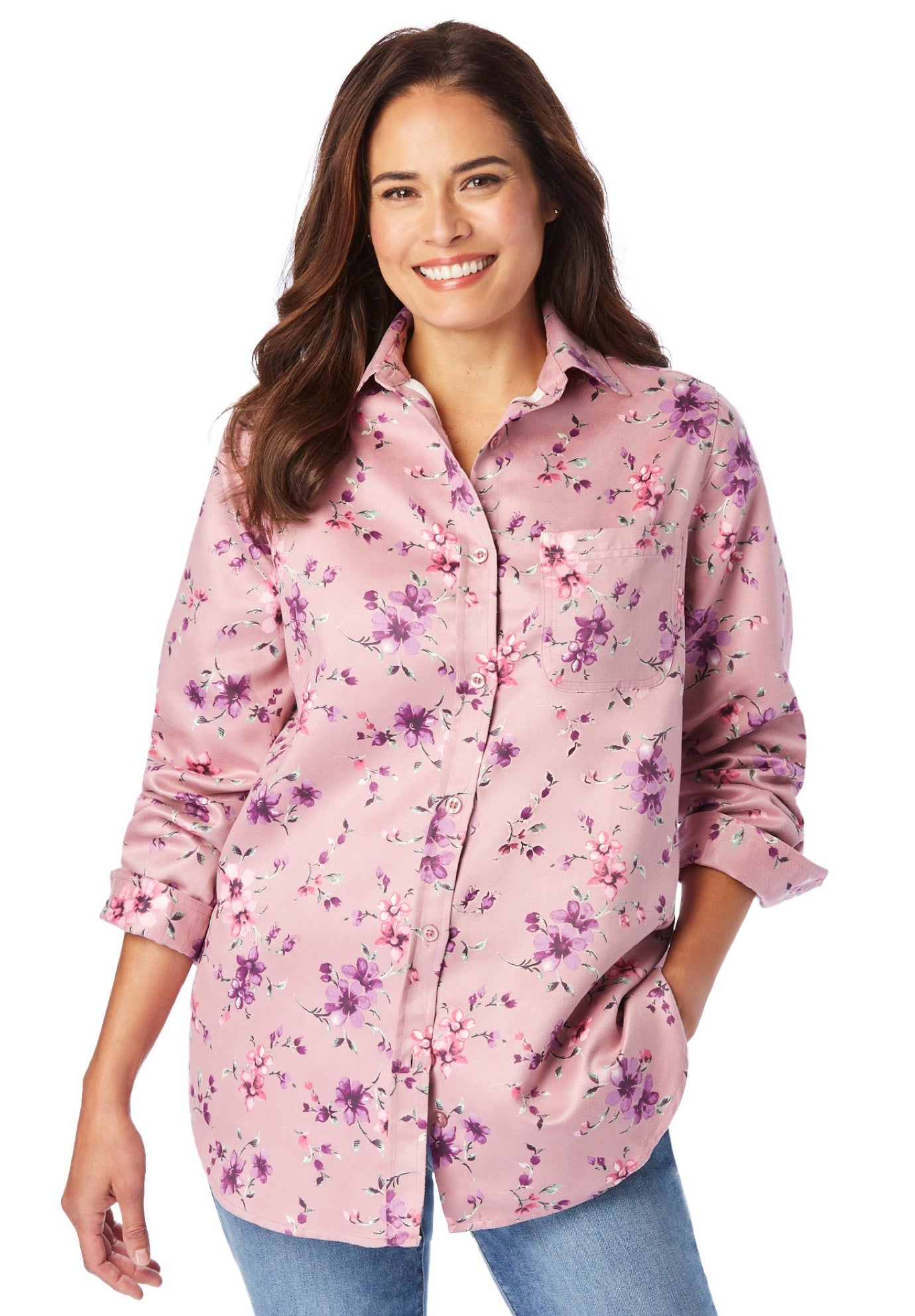 Soft Faux Suede Shirt image number 0
