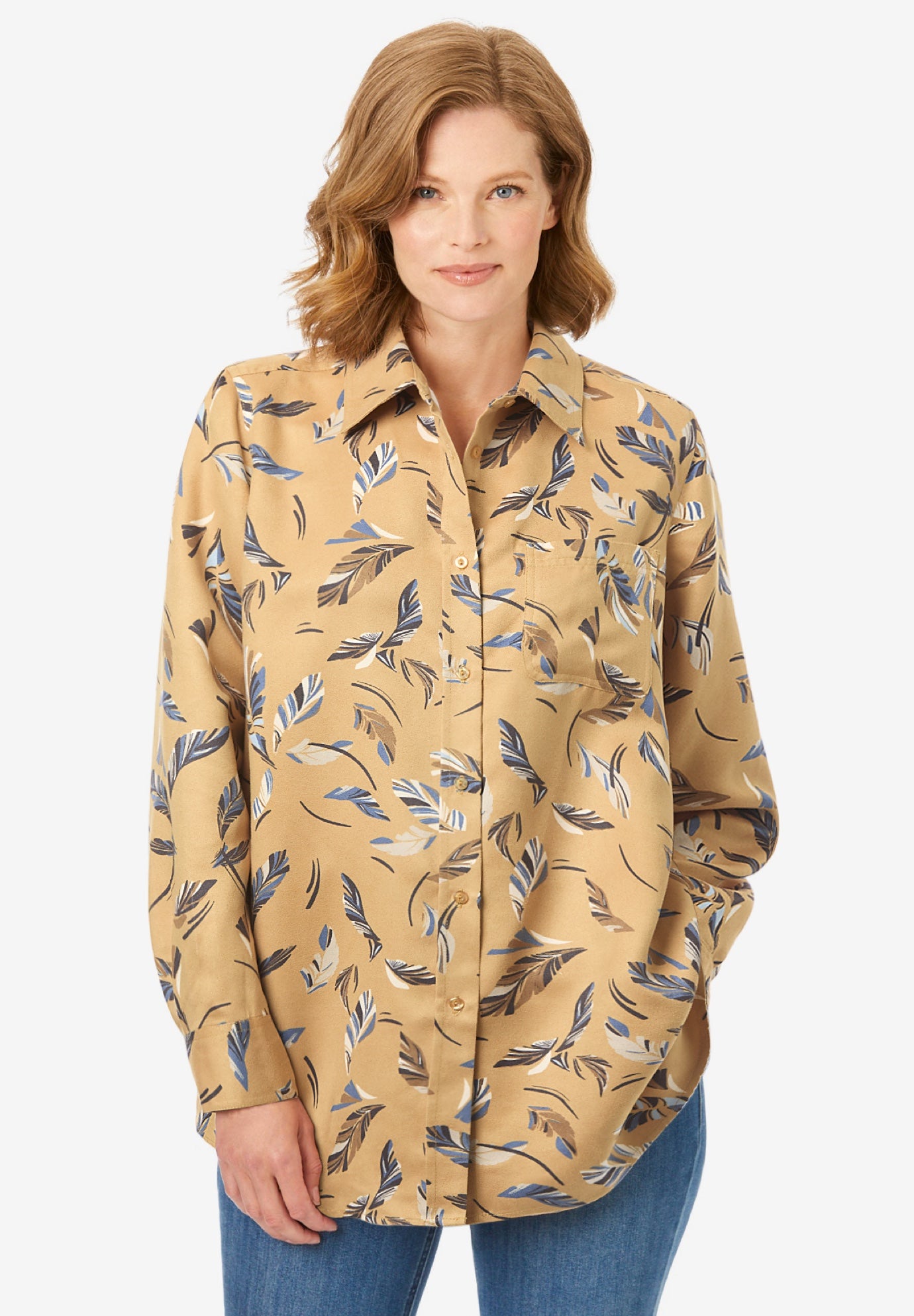 Soft Faux Suede Shirt image number 0
