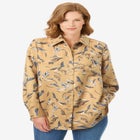 Soft Faux Suede Shirt image number null