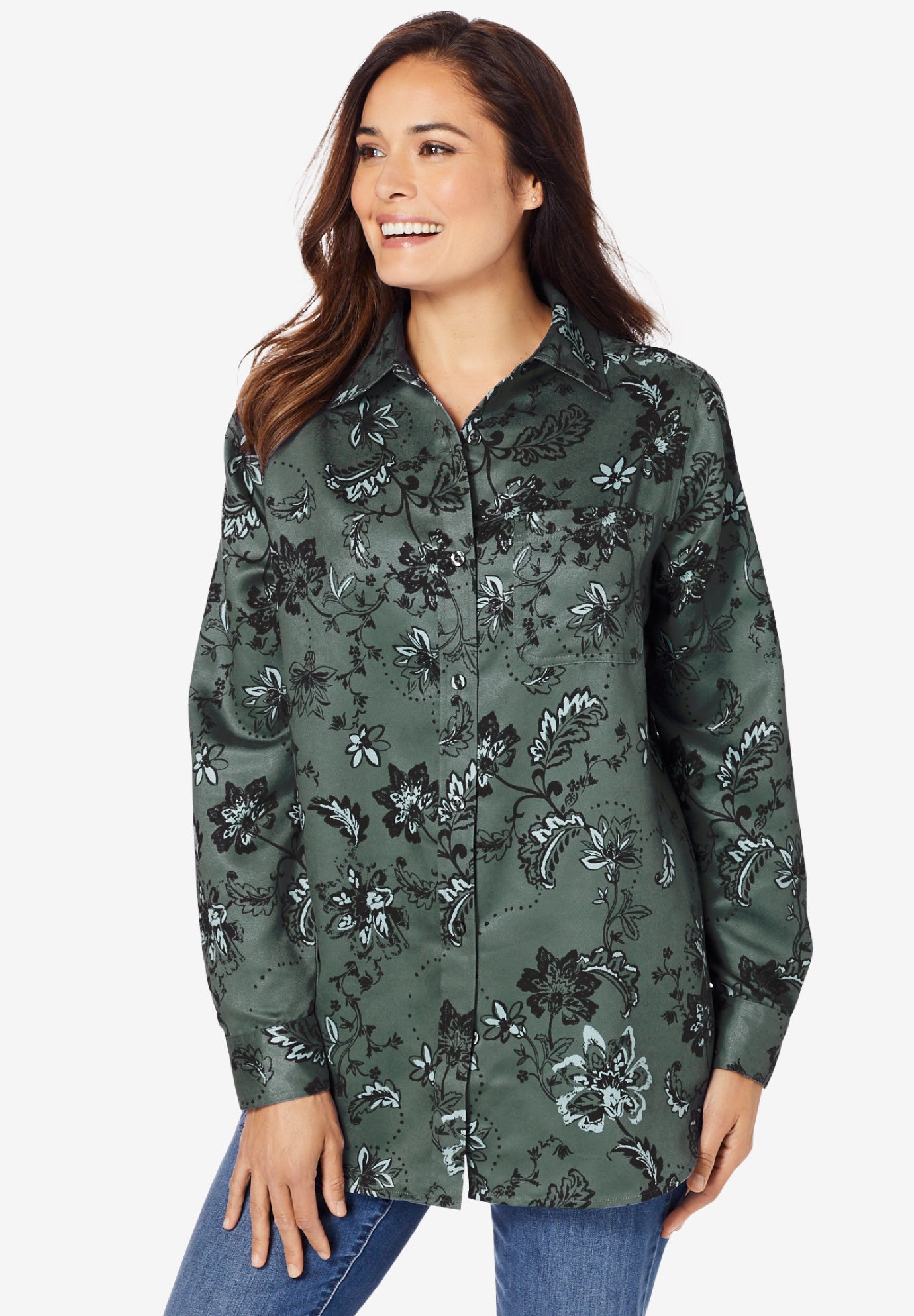 Soft Faux Suede Shirt image number 0