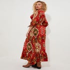 Surplice Flounce Maxi Dress image number null