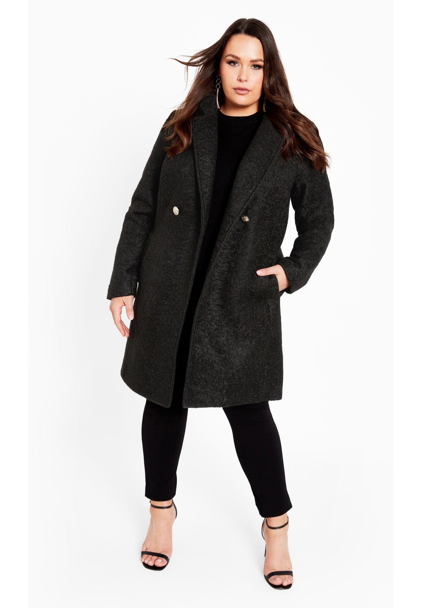 Estelle Double Button Collared Coat image number 3