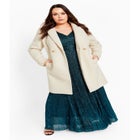 Estelle Double Button Collared Coat image number null