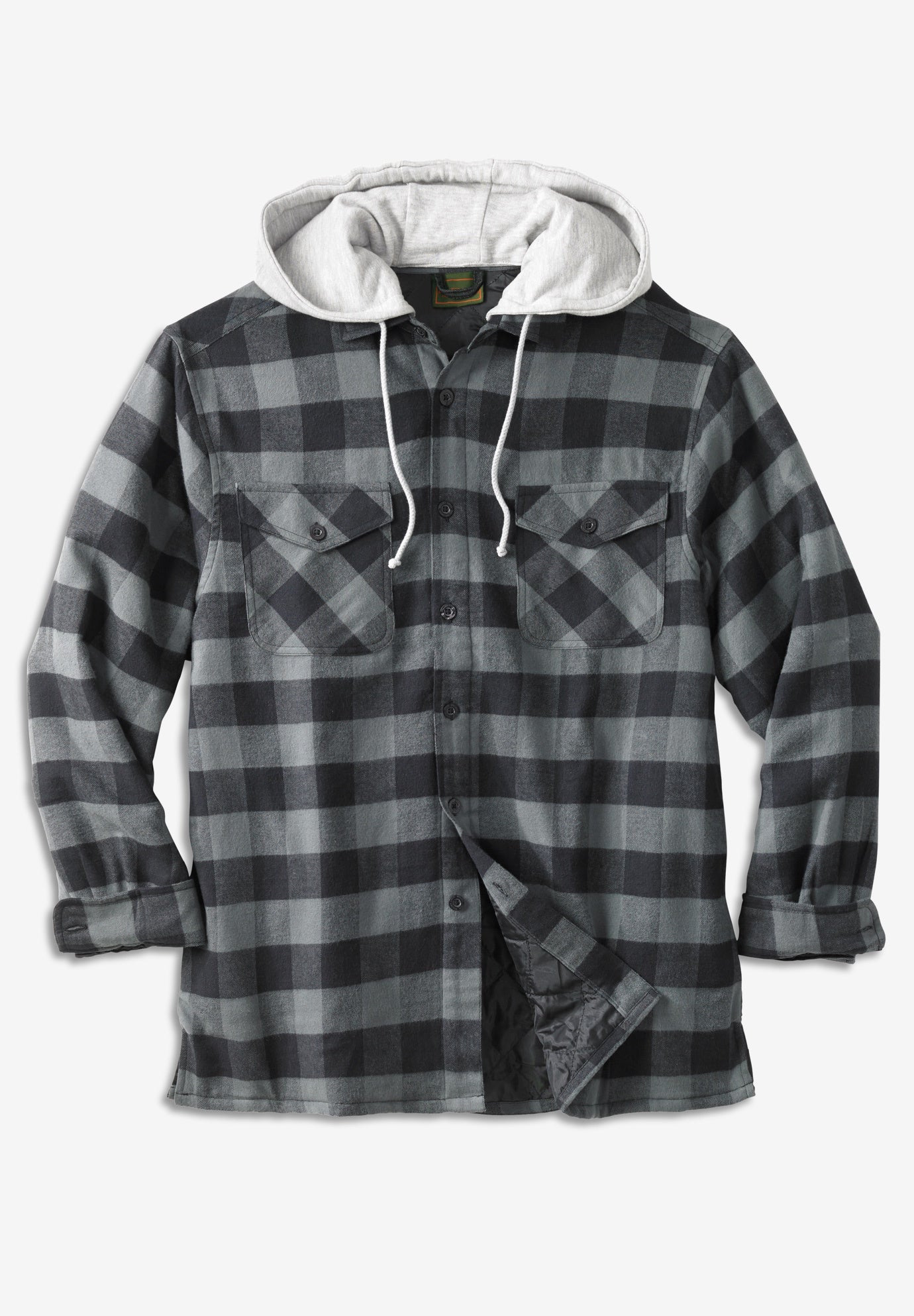 Removable Hooded Shirt Jacket image number 0