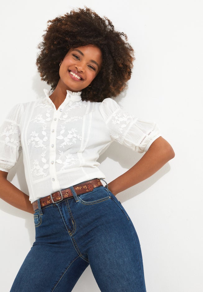 Lace Embroidered Blouse image number null