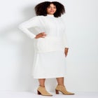 A-Line Midi Sweater Skirt image number 2