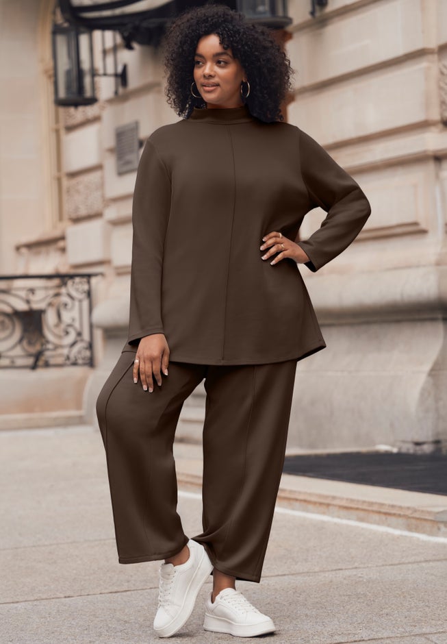 Seamed Wide Leg Pant image number 2