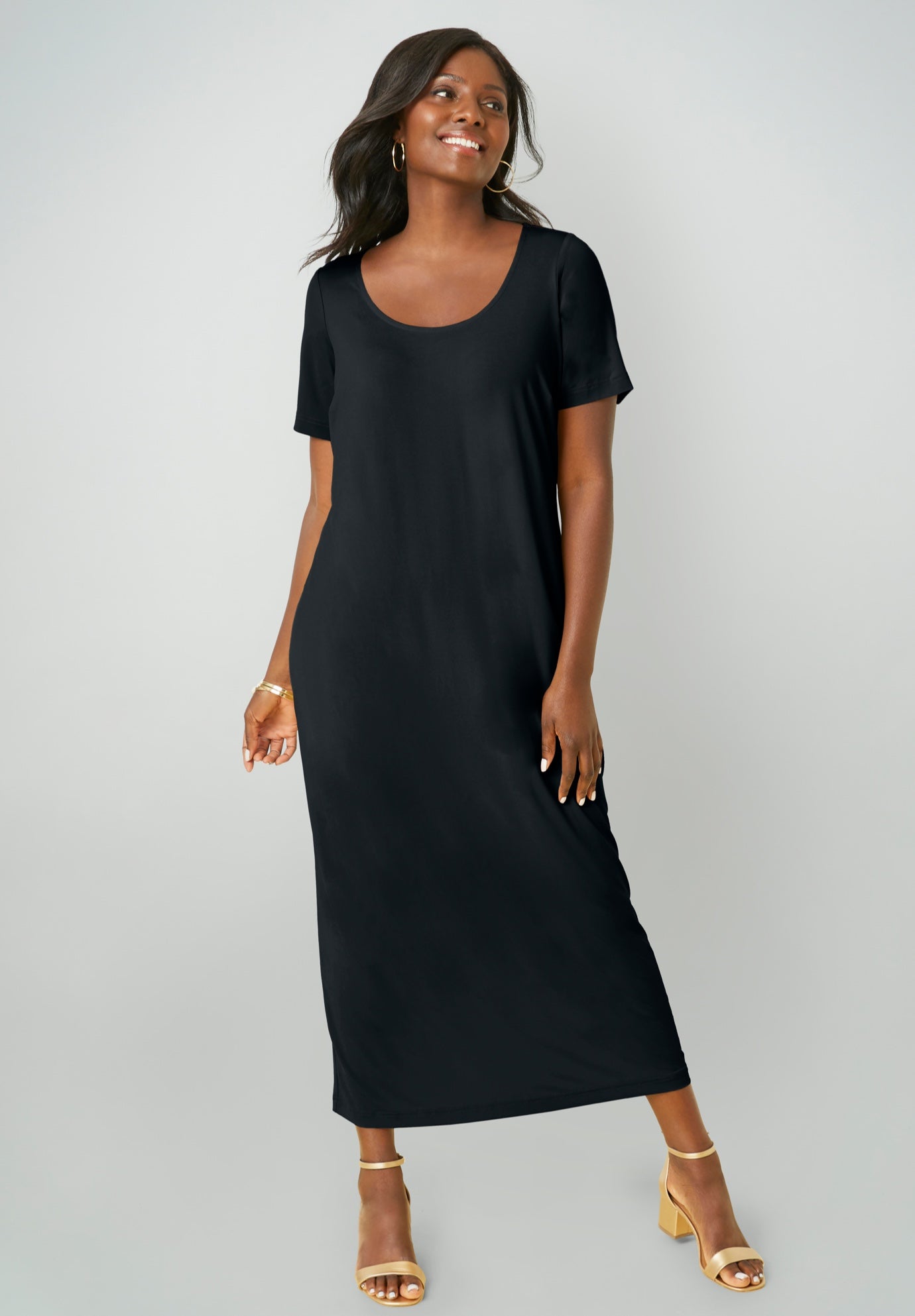 2-Piece Stretch Knit Duster Set image number 1