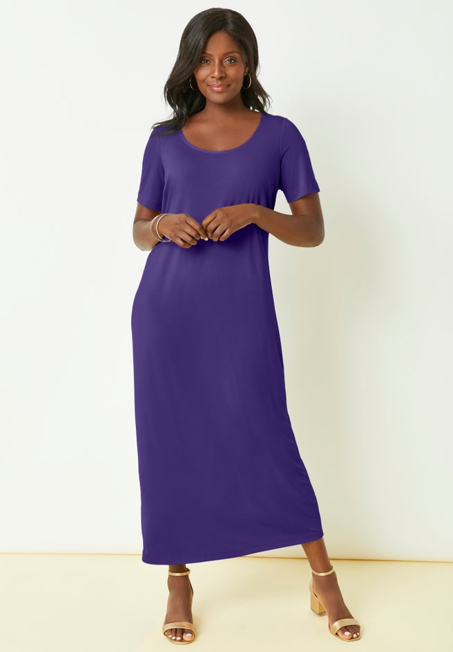 2-Piece Stretch Knit Duster Set image number 1