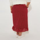 Ruffle Hem Wrap Skirt image number null