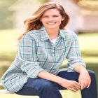 Plaid Double-Brushed Cotton Flannel Shirt image number 0