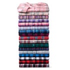 Pintucked Flannel Shirt image number null