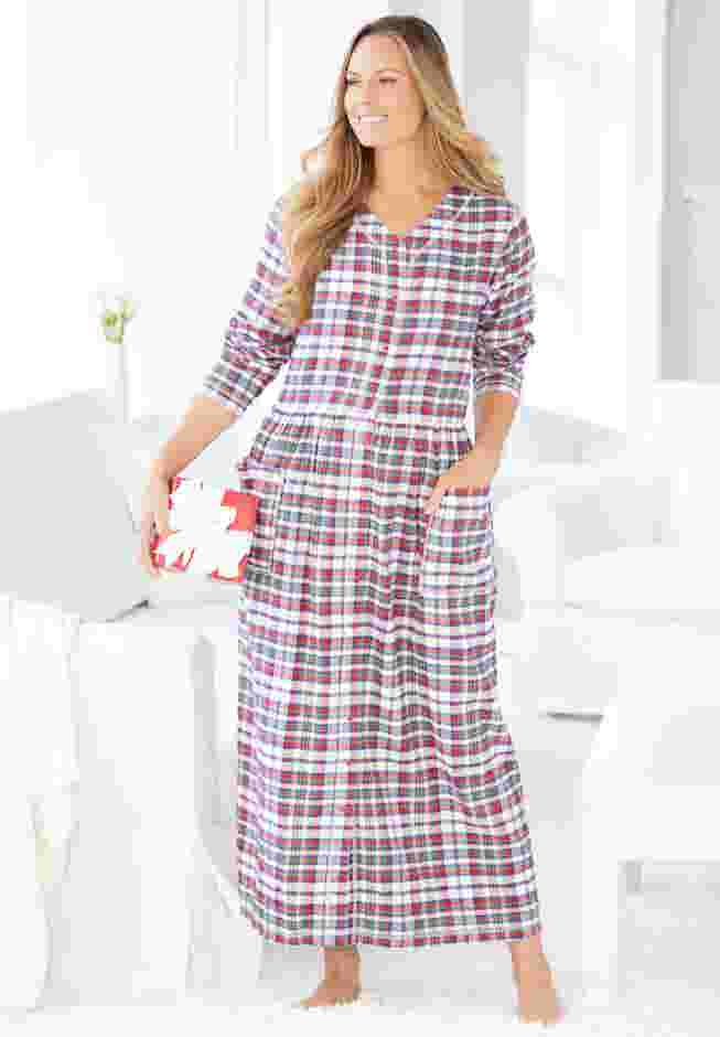 Flannel Plaid Lounger  image number 6