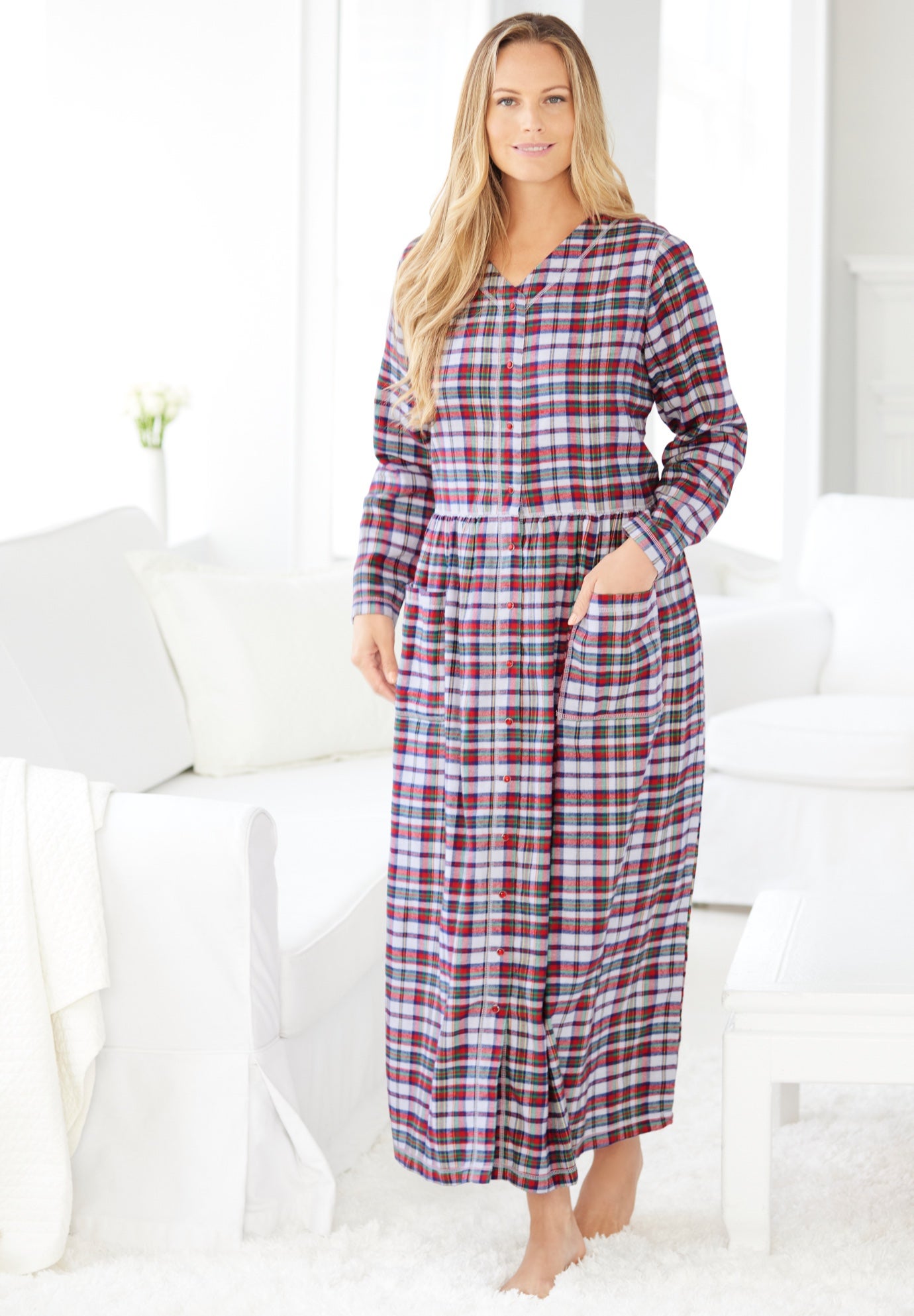 Flannel Plaid Lounger  image number 0