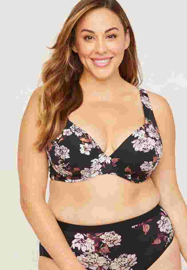 Uplifting Plunge Bra in Floral Print image number 0