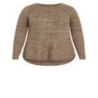 Tia Curved Hem Tunic Sweater image number 4