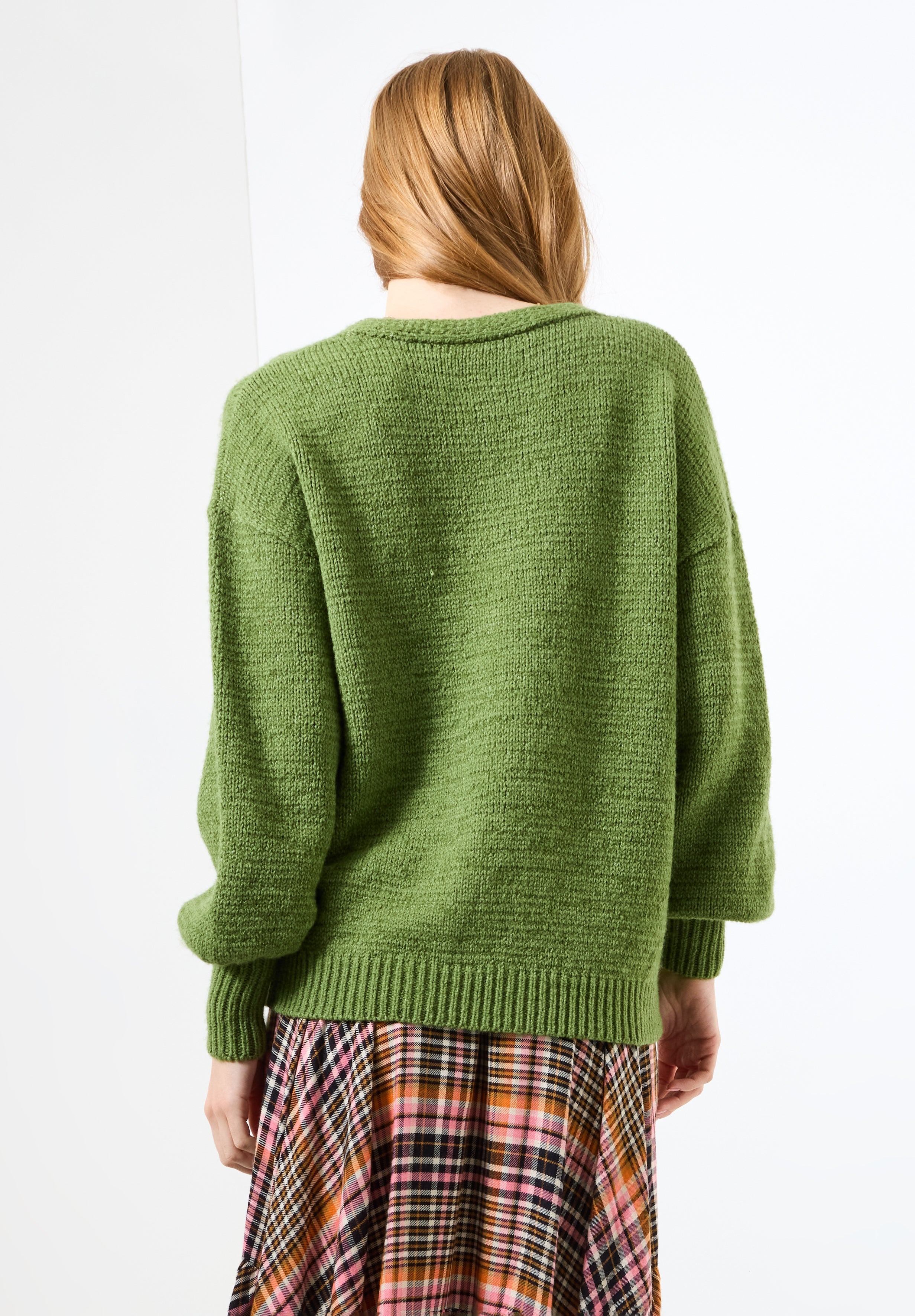 Cozy V-Neck Pullover Sweater image number 2