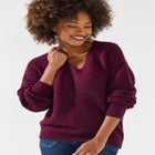 Cozy V-Neck Pullover Sweater image number 0