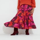 Tiered Midi Skirt image number null