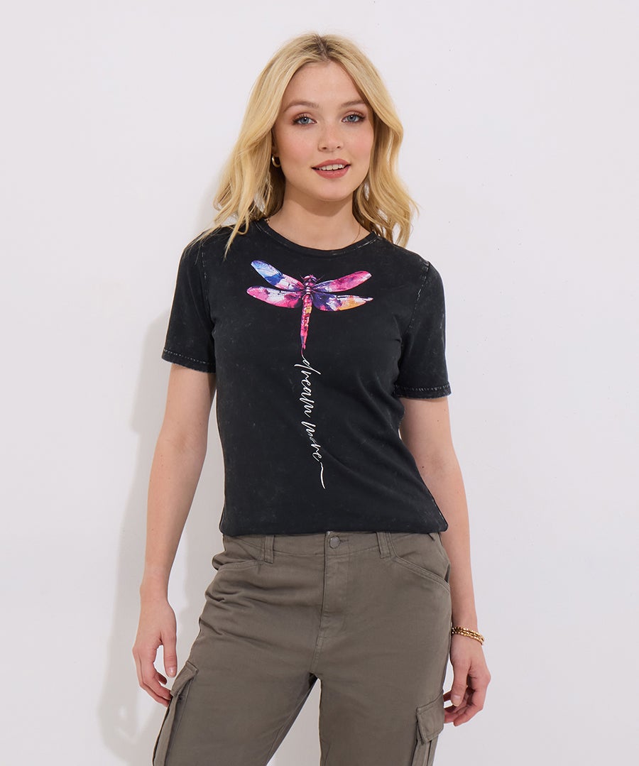 Stretch Cotton Graphic Tee image number 0