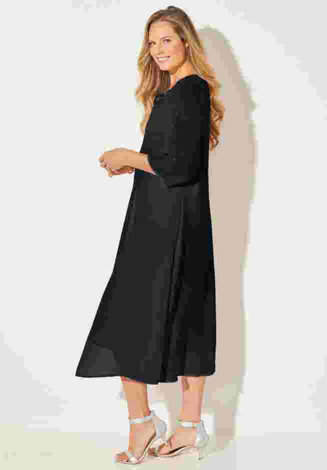 Midnight Dazzle Mesh Flyaway Dress image number 2