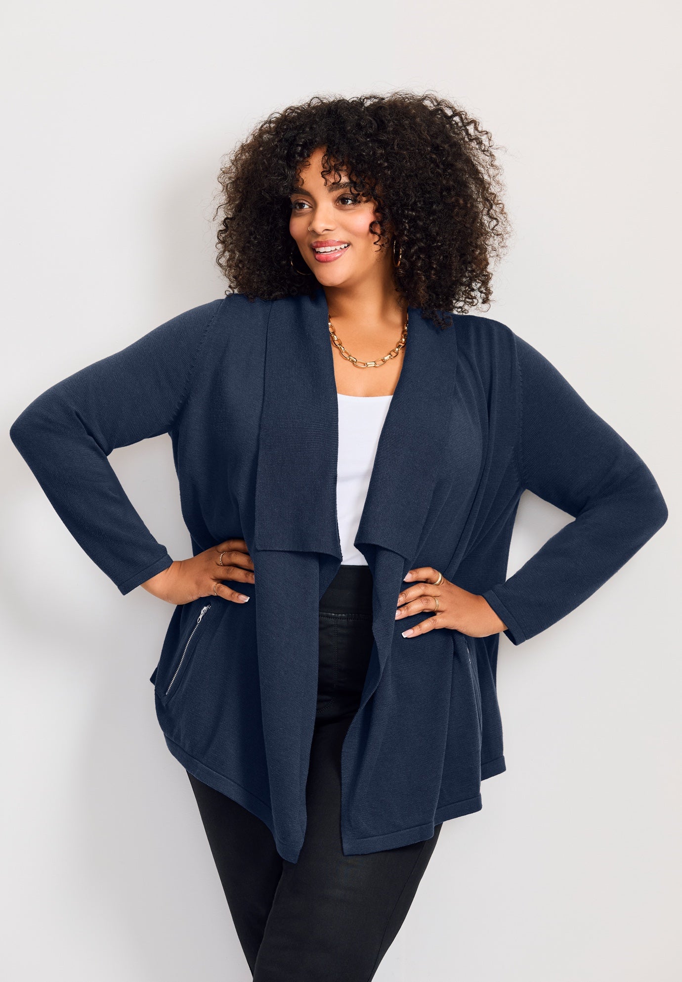 Cascade Cardigan Zipper Pocket image number 0