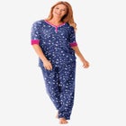 Printed Henley PJ Set image number null