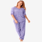 Printed Henley PJ Set image number null