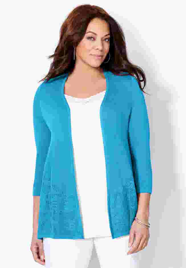 Embroidered Lace Cardigan image number 0