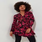 Stretch Knit Asymmetrical Tunic image number null