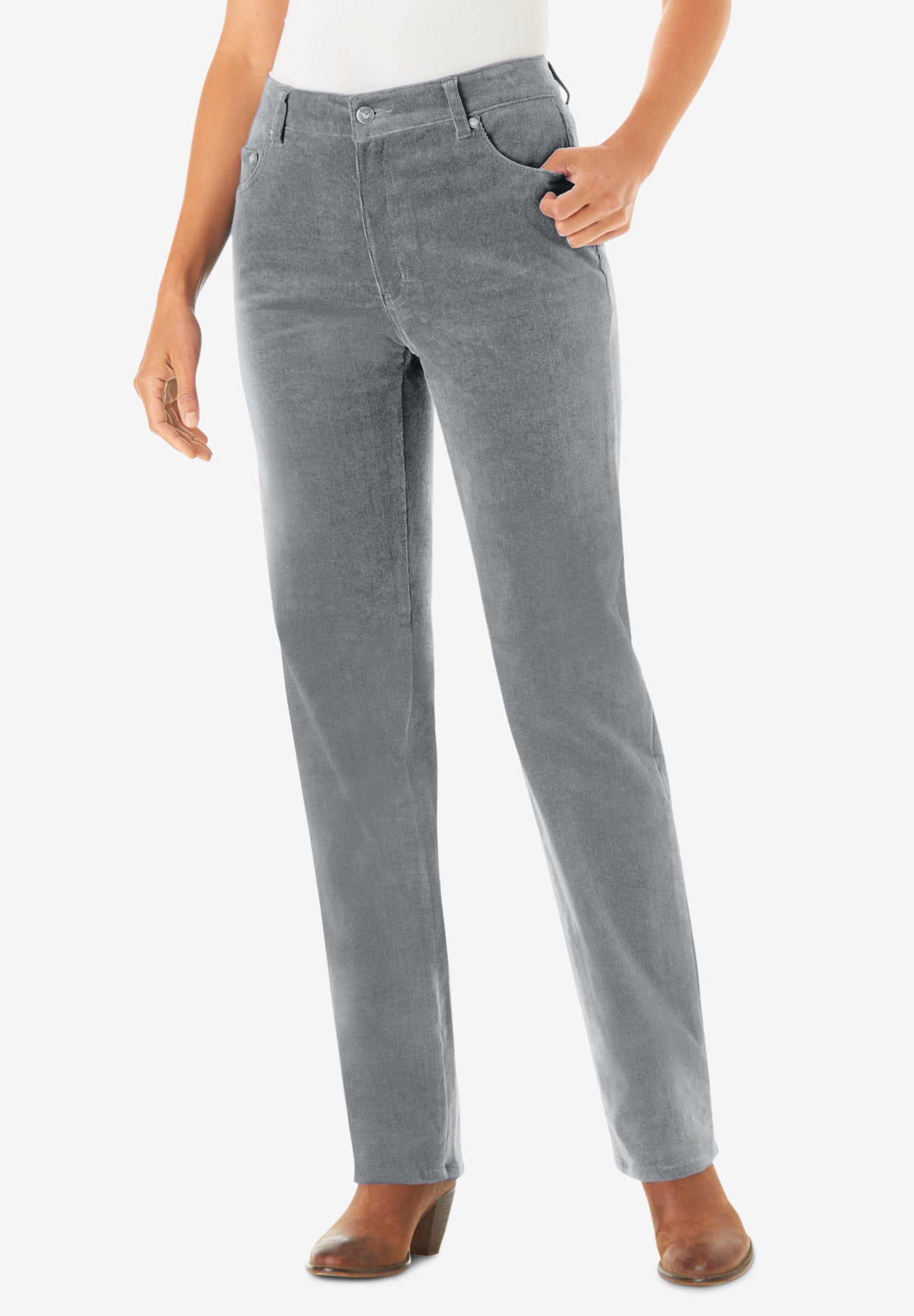 Corduroy Straight Leg Stretch Pant image number 0