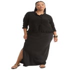 Ruffle Hem Buttoned Sweater image number null