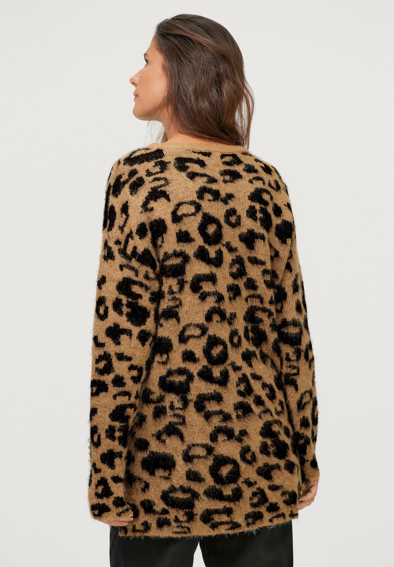 Animal Pattern Tunic Pullover image number 1
