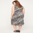 Moonlight Medallion Twist Fit & Flare Dress image number null