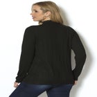 Plus Size Drop Needle Mockneck Lightweight Sweater Knit image number null
