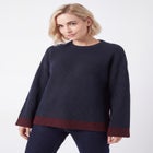 Boxy Color Block Pullover image number 0