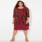 Chevron Shadow Jacket Dress image number null